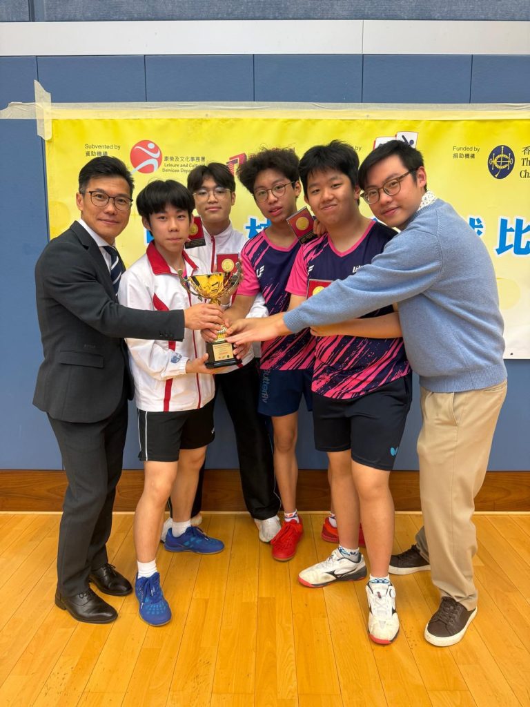 本校榮膺「2025-2026年度中學校際乒乓球比賽（第二組）」男子乙組冠軍！